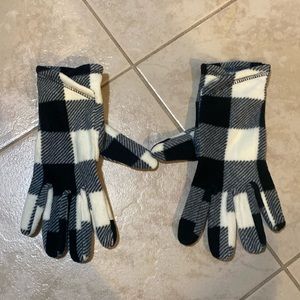 Lands’ end. Women’s gloves. Navy blue and white. Size medium